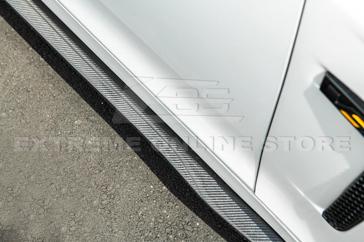 2016-Present Cadillac CTS-V Carbon Fiber Front Splitter Wheel Arch& Side Skirts Rockerst