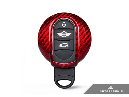 AutoTecknic Red Carbon Remote Key Case - MINI Cooper F54/ F55/ F56/ F57 | Countryman F60