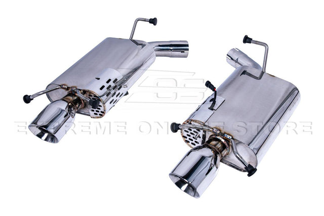 2009-2015 Cadillac CTS-V Sedan Stainless Steel Axle Back Dual Tips Exhaust