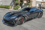 Chevrolet Corvette C7 ZR1 Carbon Fiber Front Splitter Side Winglet Extension