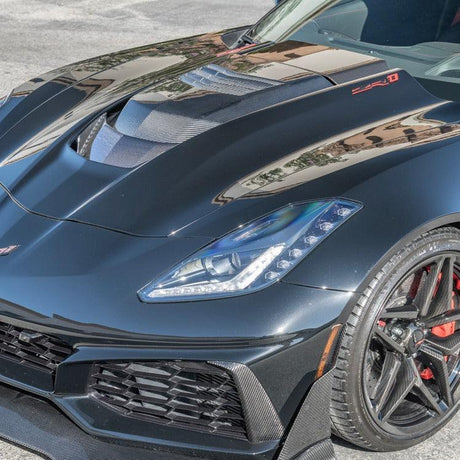 Chevrolet Corvette C7 ZR1 Carbon Fiber Hood Cowl Louver Cover