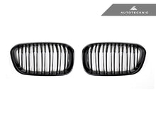 AutoTecknic Dual-Slats Gloss Black Front Grille Set - F20 1-Series LCI (2015-Up)
