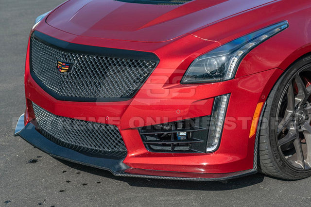 2016-19 Cadillac CTS-V Carbon Fiber Front Splitter Side Wheel Arch