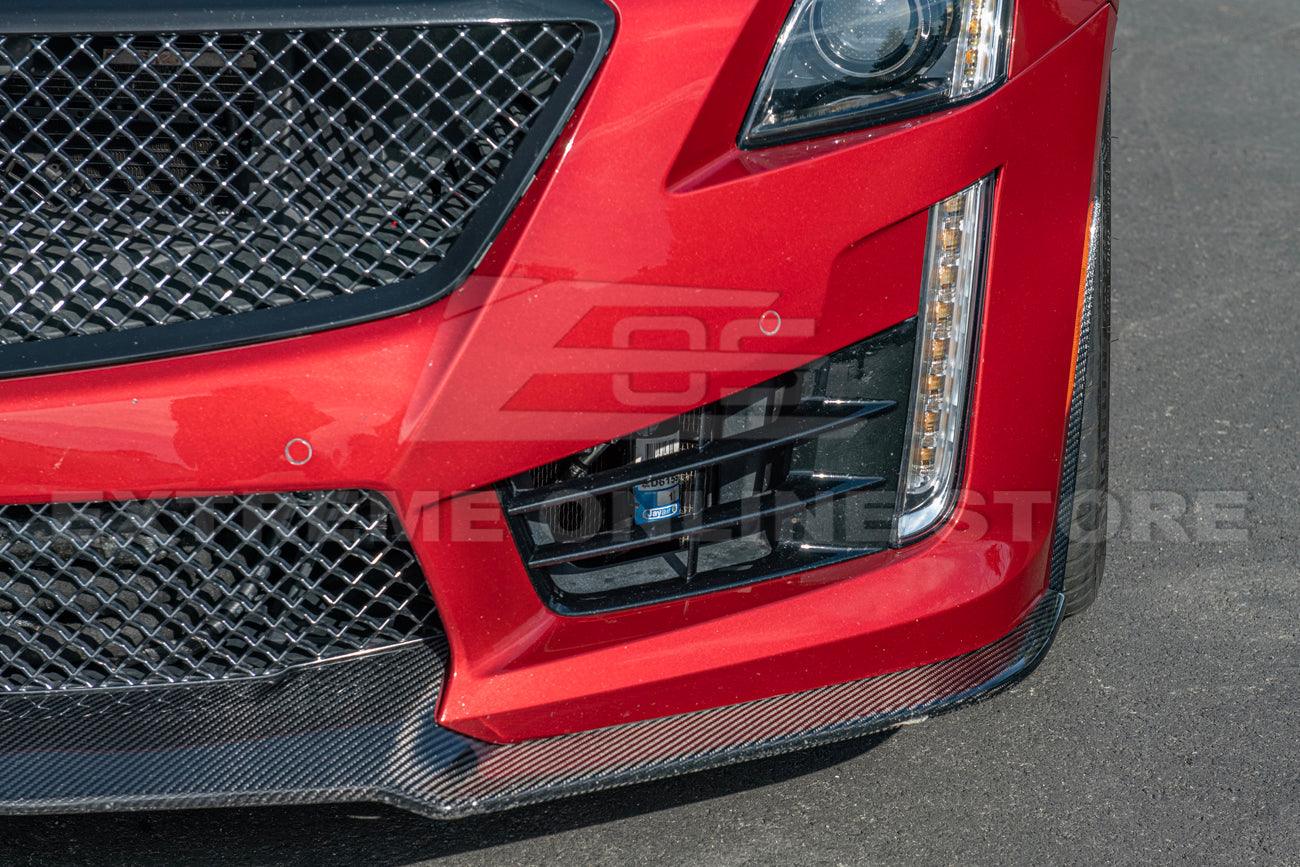 2016-19 Cadillac CTS-V Carbon Fiber Front Splitter & Side Wheel