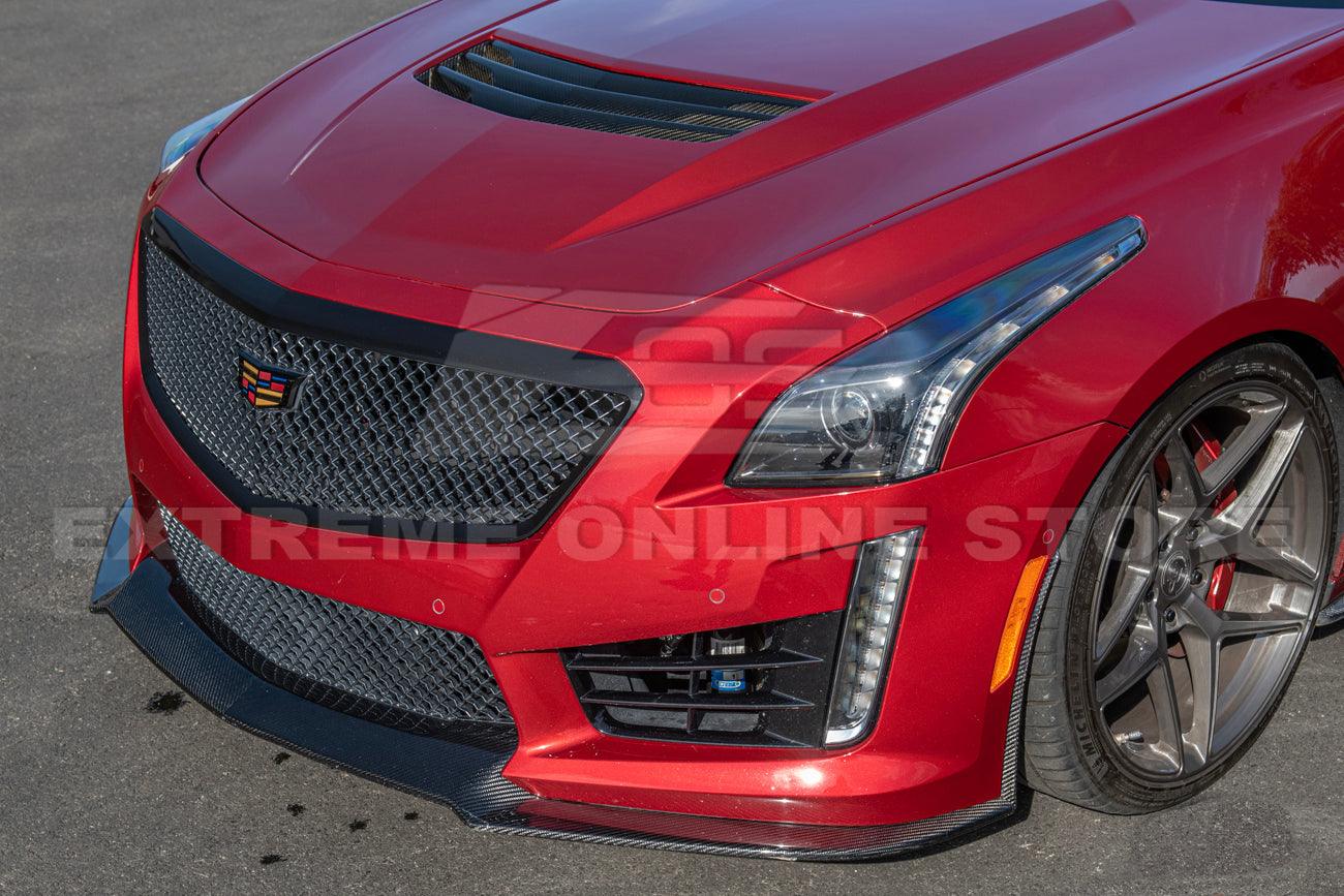 2016-19 Cadillac CTS-V Carbon Fiber Front Splitter & Side Wheel