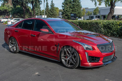2016-19 Cadillac CTS-V Carbon Fiber Front Splitter & Side Wheel