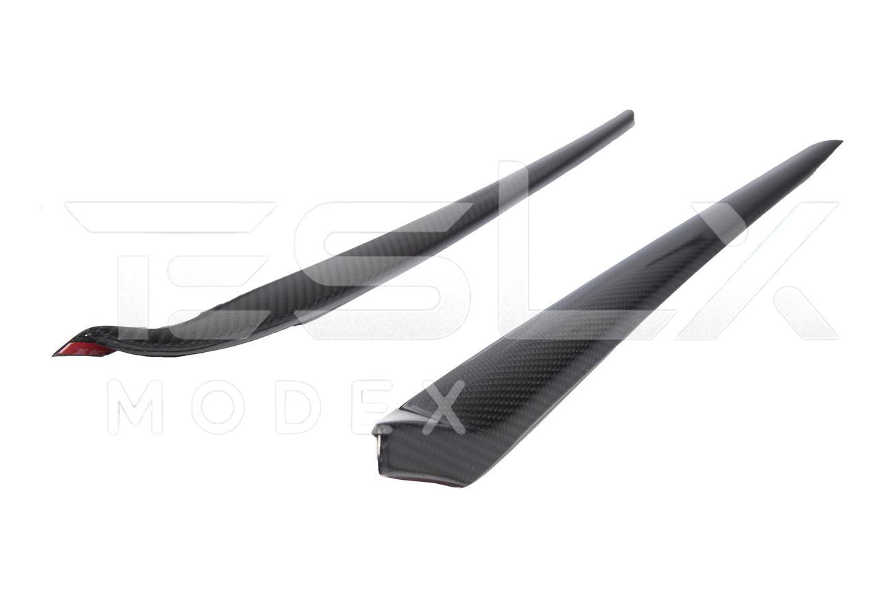 2020-Up Tesla Model 3 & Y Carbon Fiber Interior Door Trim Panel Cover