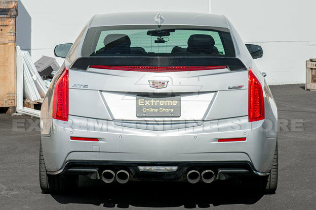 2016-19 Cadillac ATS-V Sedan Carbon Fiber Rear Trunk Lid Wickerbill Spoiler