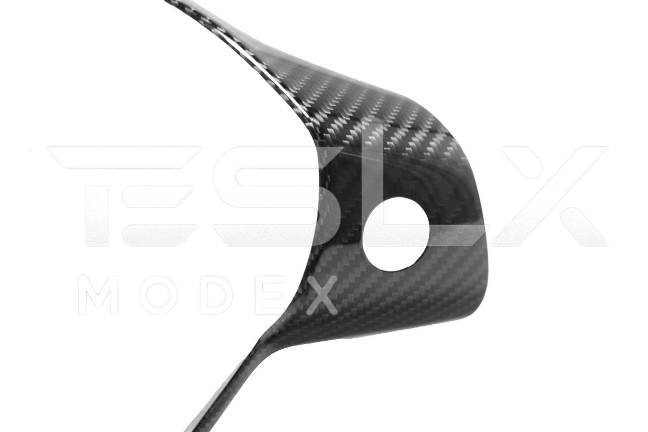 2020-Up Tesla Model 3 & Y Carbon Fiber Interior Steering Wheel Cover