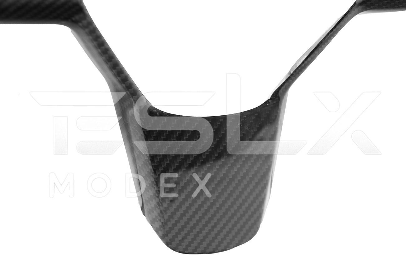 2020-Up Tesla Model 3 & Y Carbon Fiber Interior Steering Wheel Cover