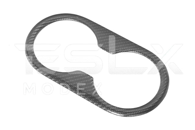 2020-Up Tesla Model 3 & Y Carbon Fiber Interior Rear Water Cup Frame