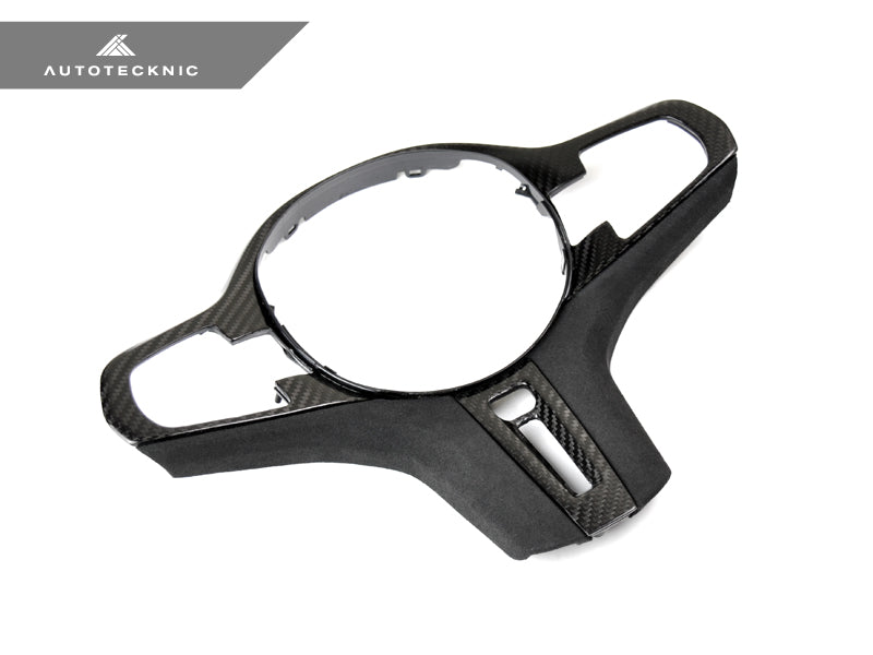 AutoTecknic Carbon Alcantara Steering Wheel Trim - G30 5-Series | G32 6-Series GT