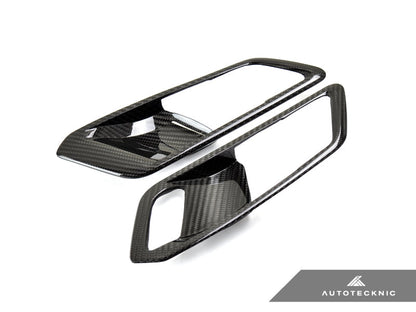 AutoTecknic Dry Carbon Interior Door Handle Trim Set - G80 M3