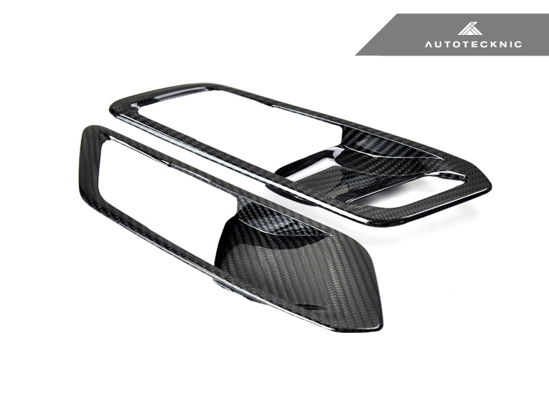 AutoTecknic Dry Carbon Interior Door Handle Trim Set - G80 M3