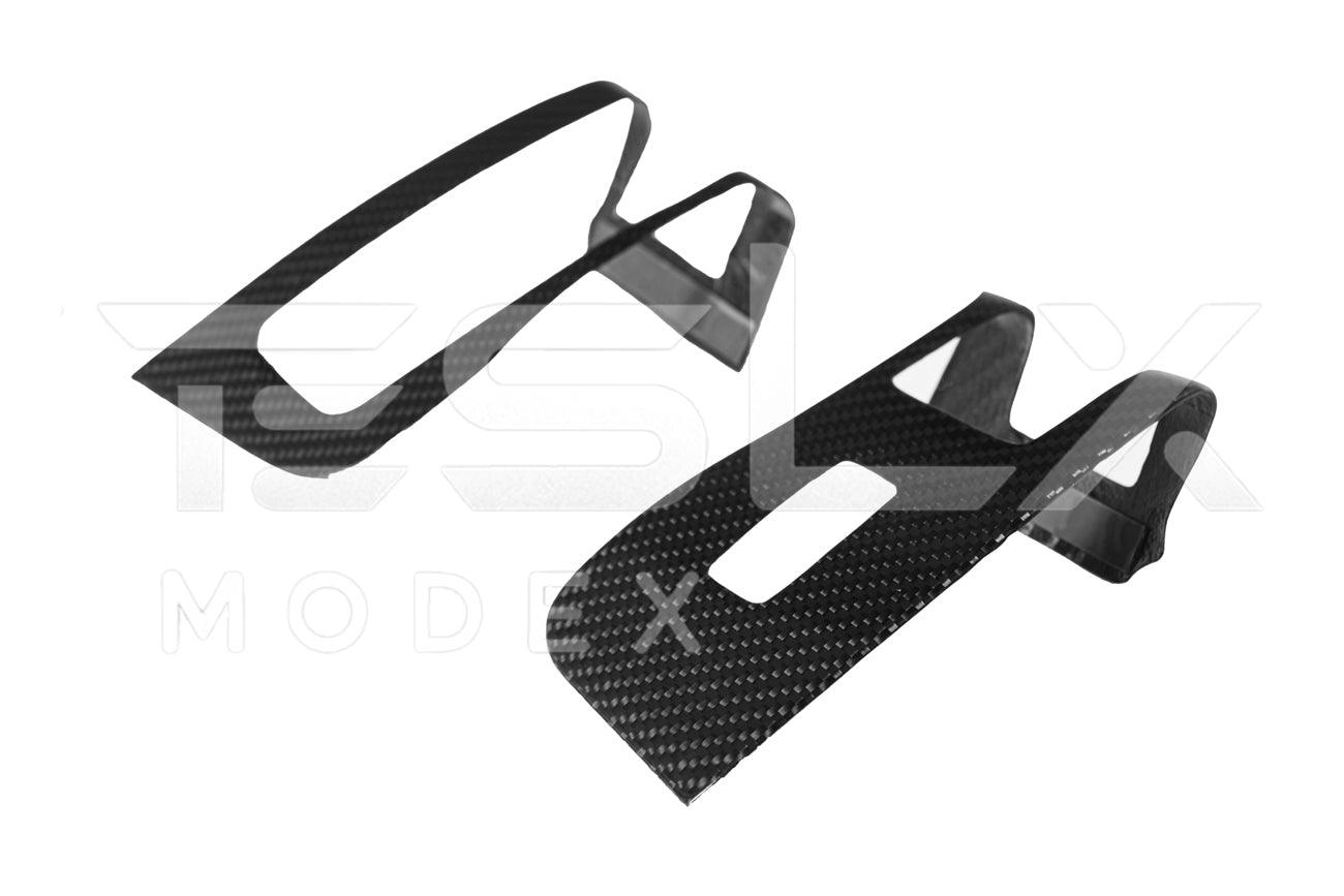 2020-Up Tesla Model 3 & Y Carbon Fiber Interior Door Glass Lifting Panel Cover