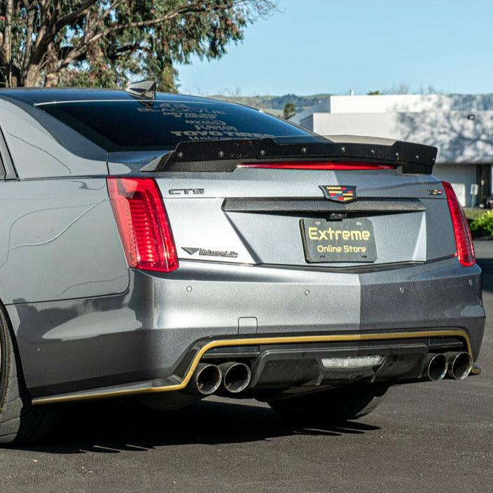 2016-19 Cadillac CTS-V Carbon Fiber Rear Trunk Wing Wickerbill Spoiler