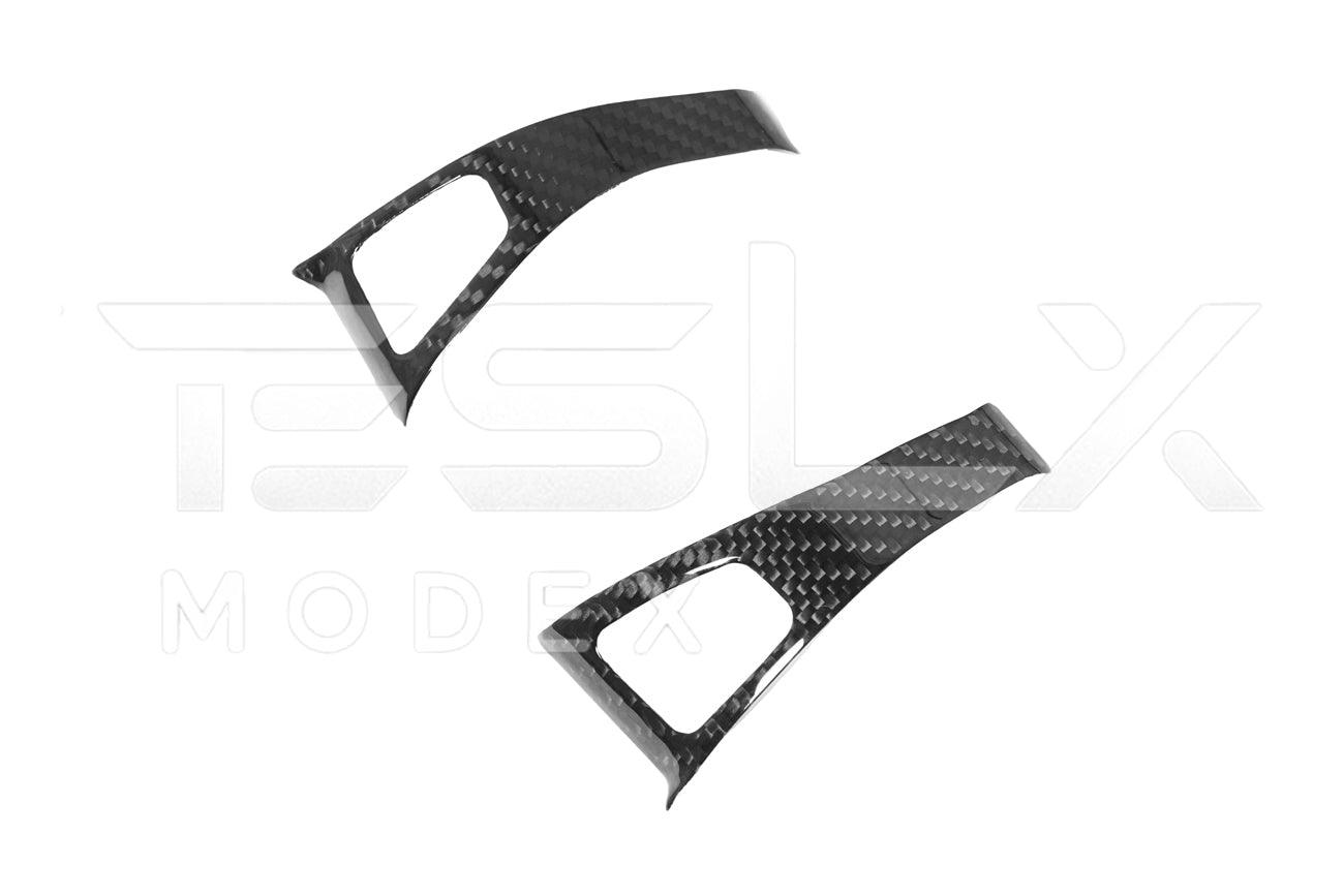 2020-Up Tesla Model 3 & Y Carbon Fiber Interior Door Glass Lifting Panel Cover