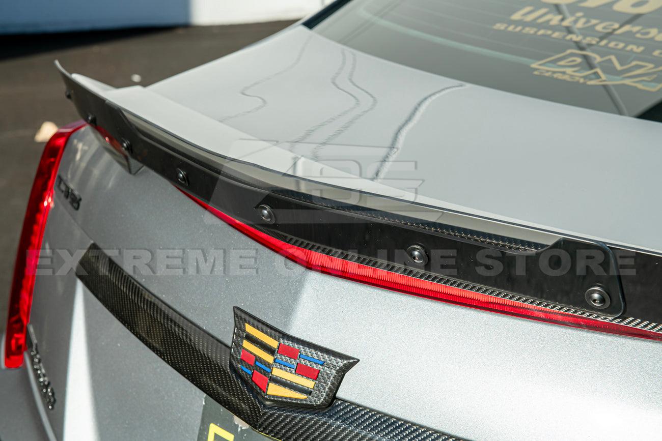 2016-19 Cadillac CTS-V Carbon Fiber Rear Trunk Wing Wickerbill Spoiler