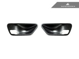 AutoTecknic Dry Carbon Interior Door Handle Trim Set - BMW F-Chassis