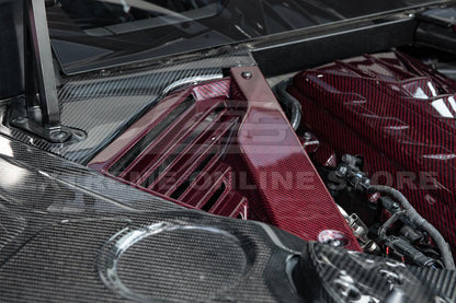 Corvette C8 Coupe Carbon Fiber Engine Cover With Bay Panel Insert