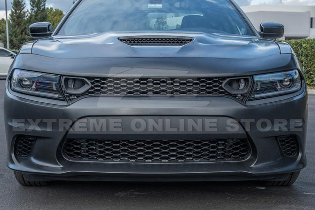 2015-Up Dodge Charger SRT Hellcat Conversion Bumper Kit & Hood Cover