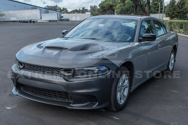 2015-Up Dodge Charger SRT Hellcat Conversion Bumper Kit & Hood Cover