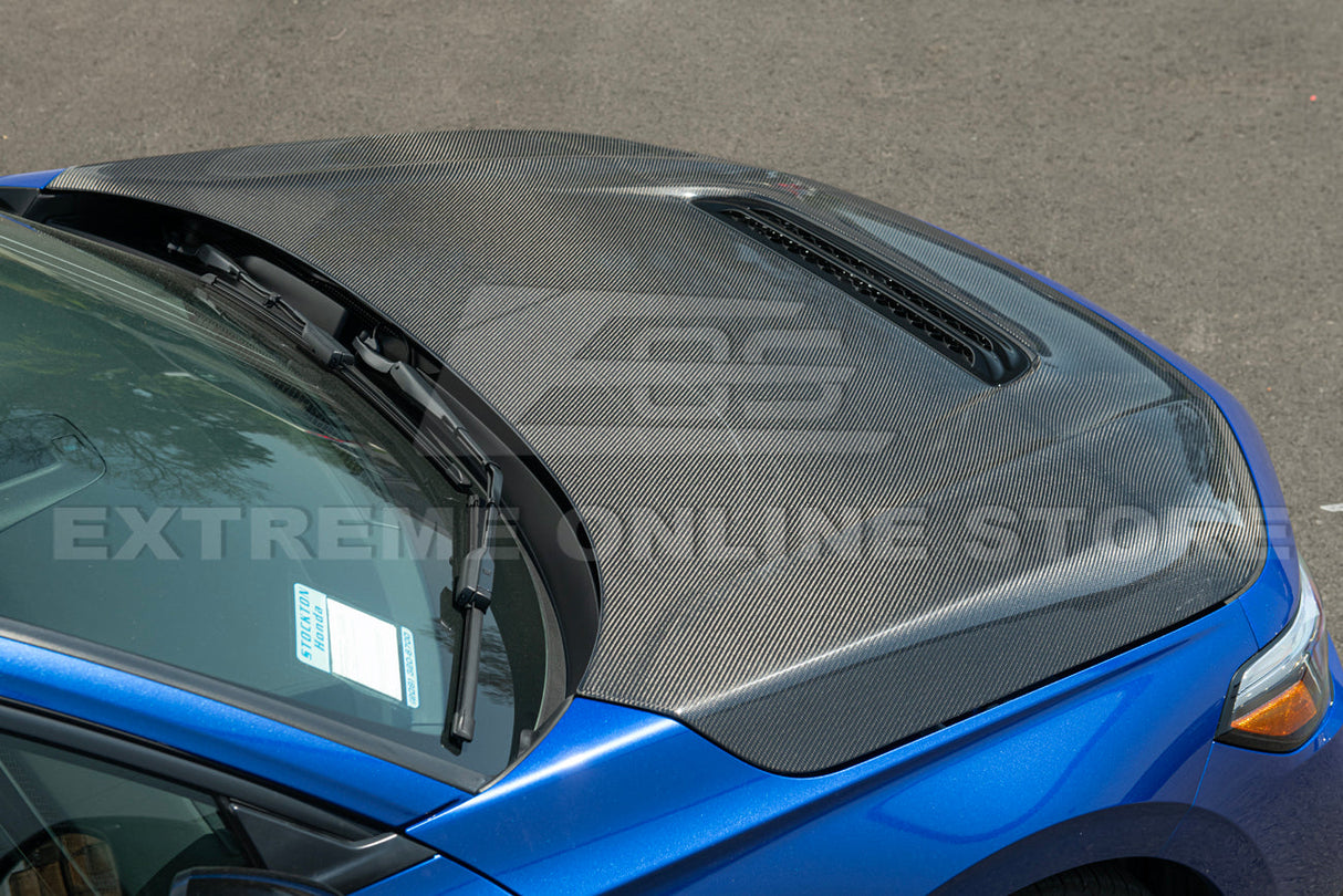 2022-Up Honda Civic Type-R Package Carbon Fiber Front Vented hood