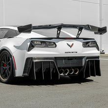 Corvette C7 Track Package Carbon Fiber Rear Bumper Finned Diffuser