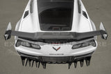 Corvette C7 Track Package Carbon Fiber Rear Bumper Finned Diffuser