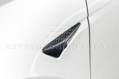 2020-Up Tesla Model 3 & Y Carbon Fiber Exterior Door Camera Covers