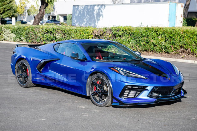 Chevrolet Corvette C8 Z06 Package Front Lip Splitter & Side Skirts