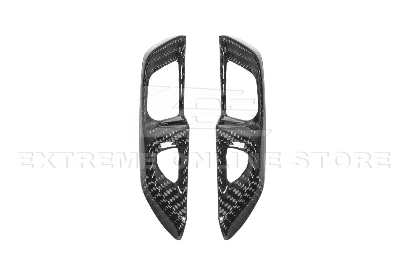Chevrolet Corvette C8 Carbon Fiber Side Door Interior Control Button Trim Cover