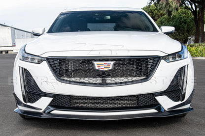 2020-Up Cadillac CT5-V Blackwing Package Carbon Fiber Front Lip Splitter Canards