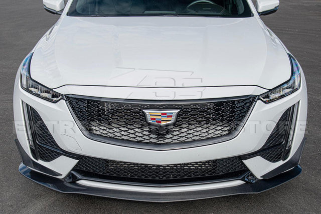 2020-Up Cadillac CT5-V Blackwing Package Carbon Fiber Front Lip Splitter Canards