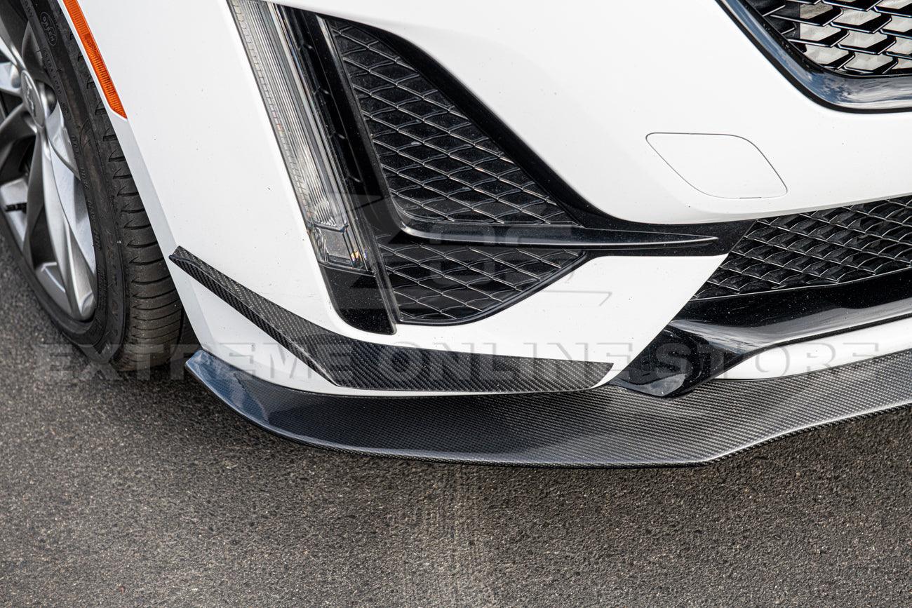 2020-Up Cadillac CT5-V | CT5 Blackwing Package Carbon Front Lip & Side Skirts