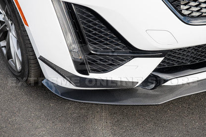 2020-Up Cadillac CT5-V | CT5 Blackwing Package Carbon Front Lip & Side Skirts