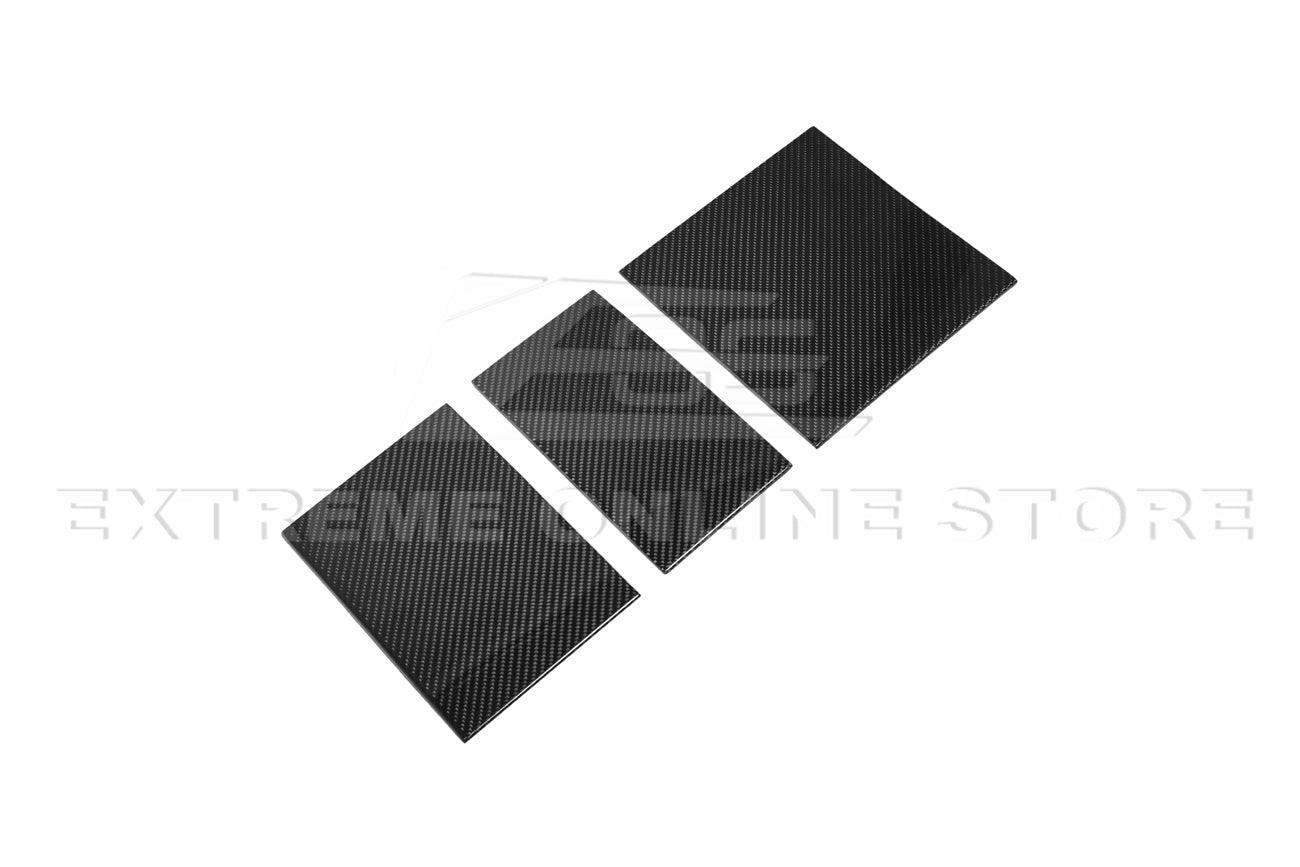 2024-Up Tesla Model 3 Carbon Fiber Interior Central Storage Box Cover
