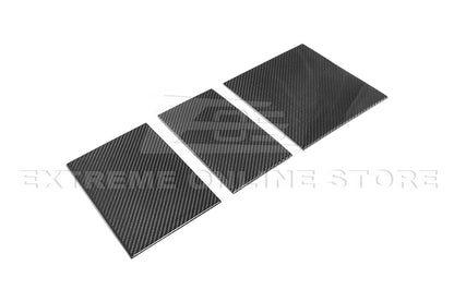 2024-Up Tesla Model 3 Carbon Fiber Interior Central Storage Box Cover