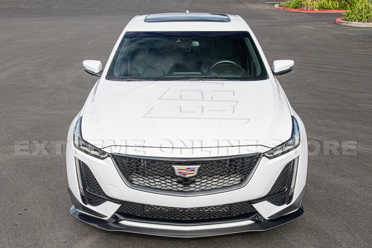 2020-Up Cadillac CT5-V | CT5 Blackwing Package Carbon Front Lip & Side Skirts