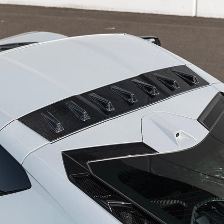 Chevrolet Corvette C8 Rear Roof Wing Spoiler Vortex Generators