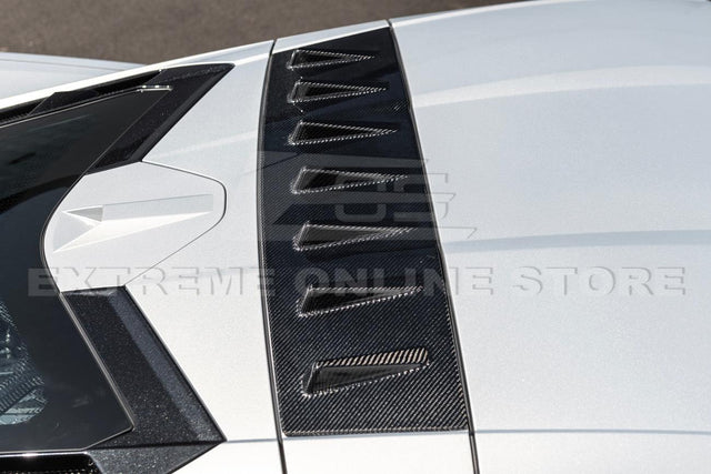 Chevrolet Corvette C8 Rear Roof Wing Spoiler Vortex Generators