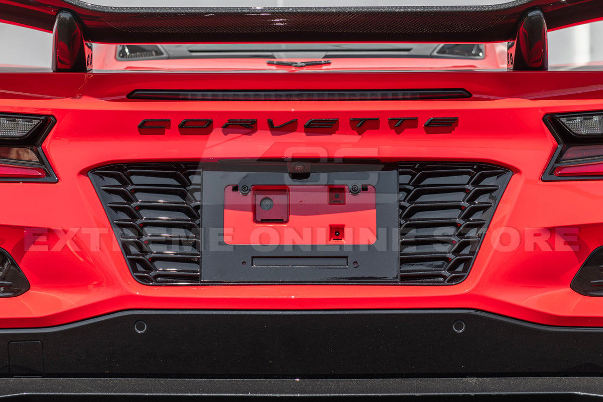 Corvette C8 Z06 License Plate Backing