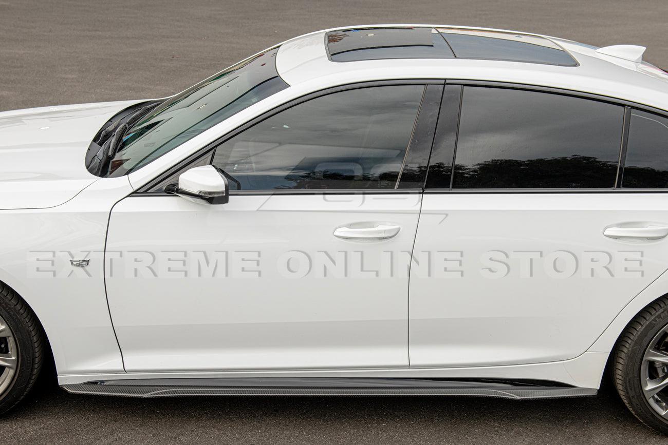 2020-Up Cadillac CT5-V | CT5 Blackwing Package Carbon Front Lip & Side Skirts