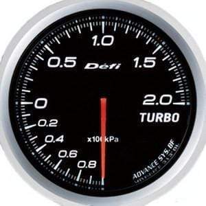 DEFI Advance BF White 60mm 2 Bar Boost Gauge (Metric)