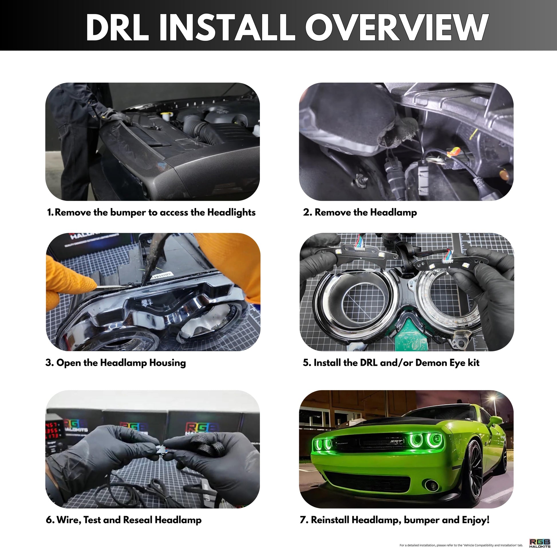 Dodge Challenger RGBW DRL Boards (2015-2023)