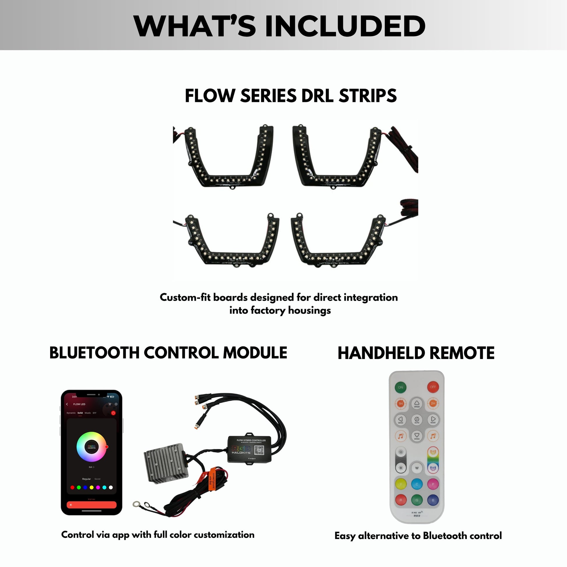 Dodge Charger Flow Series DRL Boards (for 2011-2014 Spec-D Headlights)