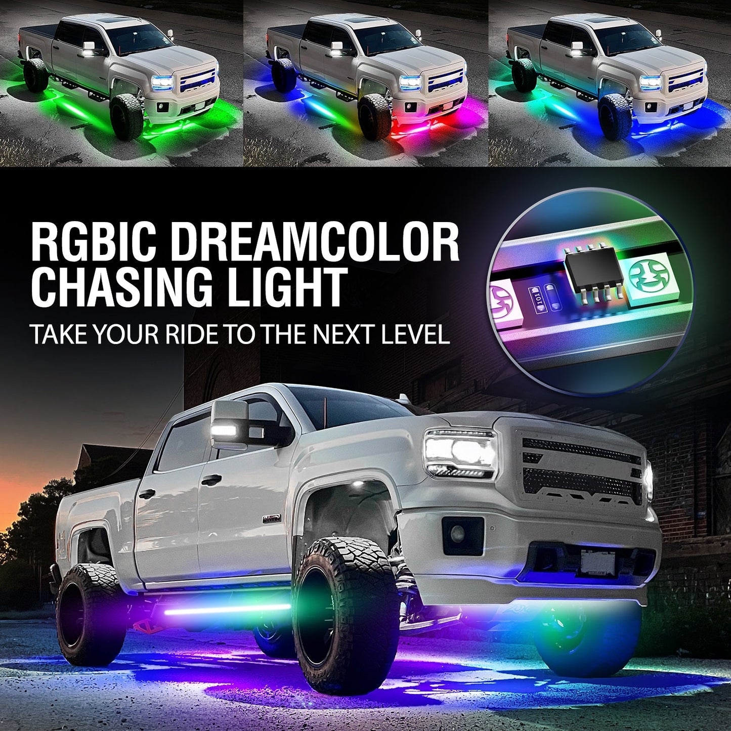 AURA LED Aluminum Underglow DreamColor Lighting Kit w-Remote