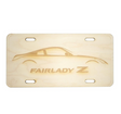 ZSPEC Nissan 350z Z33 Silhouette License Plate, Birch, Ornamental