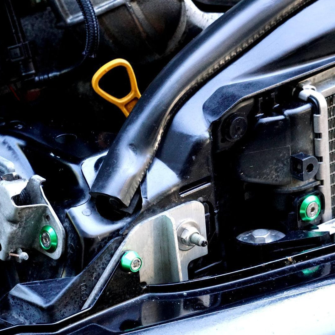 ZSPEC Stage-1 Dress Up Bolts® Fastener Kit for '01-06 R53 Mini Cooper & S, Stainless & Billet