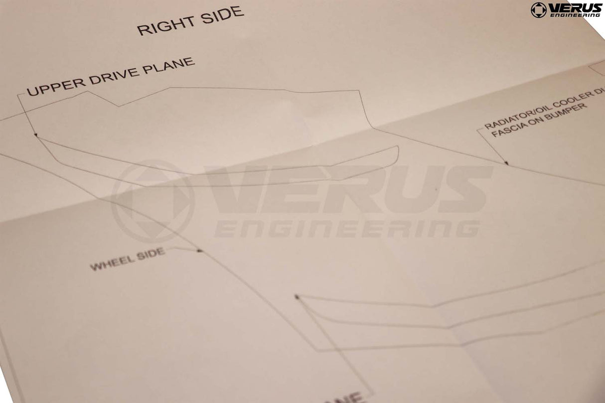 Verus Engineering Dual-Element Dive Plane (Canard) Kit | Ford Mustang Shelby GT350